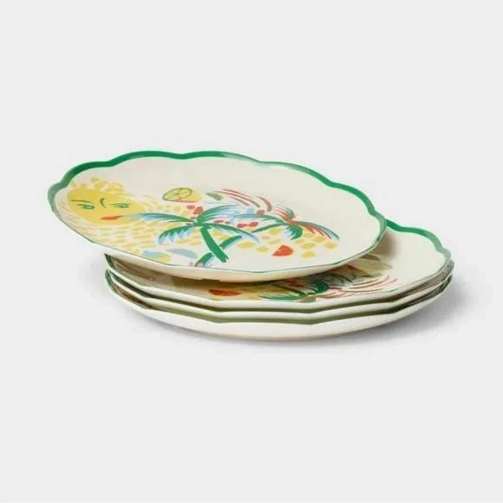 Roller Rabbit x Target‎ Set Melamine Plates 9